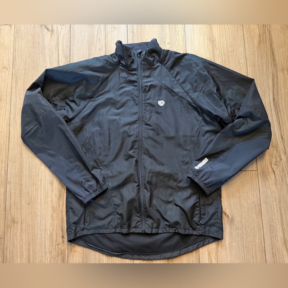 Pearl Izumi Black Windbreaker Jacket Size L